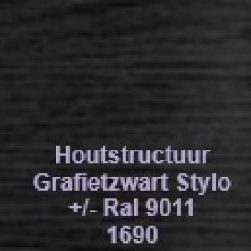 Dt 1690 Deceuninck Houtstructuur Grafietzwart Stylo - Dt 1690 Deceuninck Houtstructuur Grafietzwart Stylo