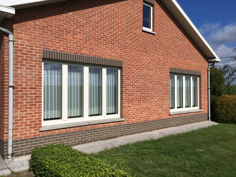 Belgische wit aluminium raam Decalu